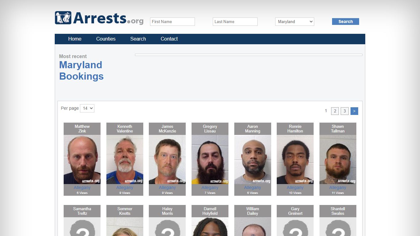 Maryland Arrests and Inmate Search